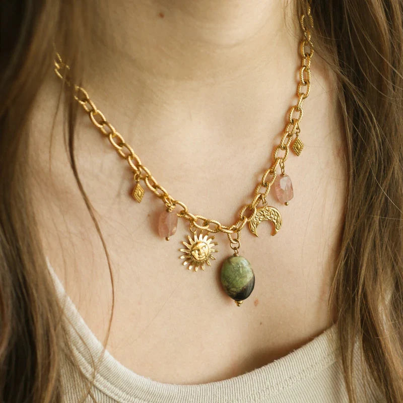 collier Personnalisable en acier inoxydable - Chaîne Cordage épaisse - Image 3