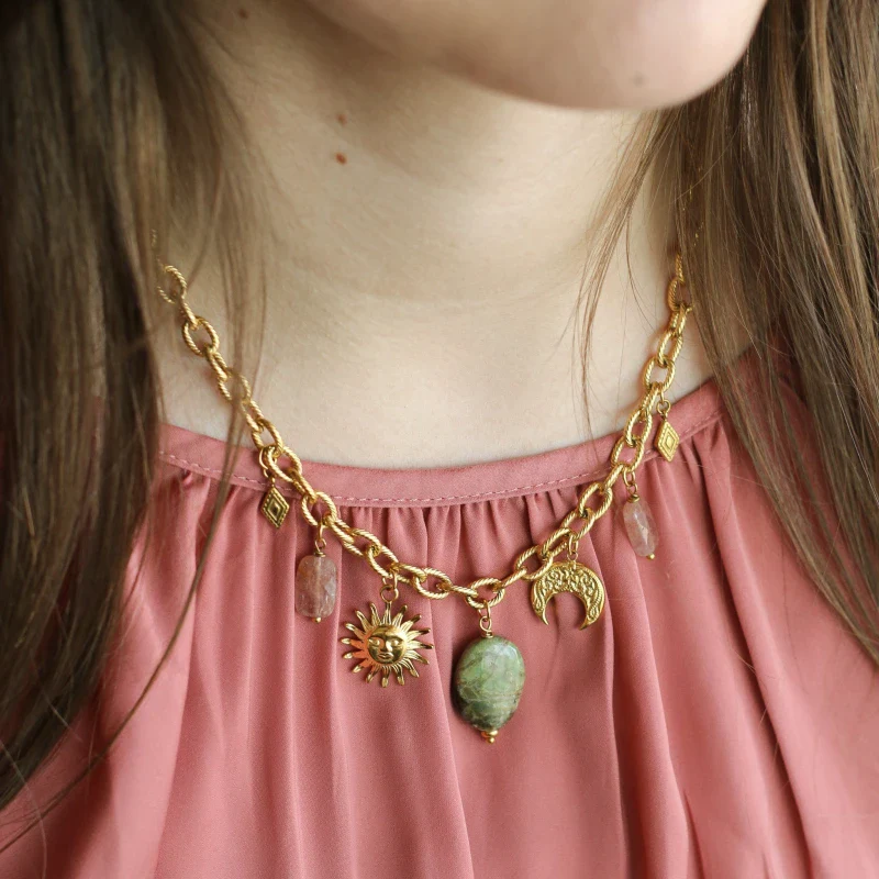 collier Personnalisable en acier inoxydable - Chaîne Cordage épaisse - Image 4