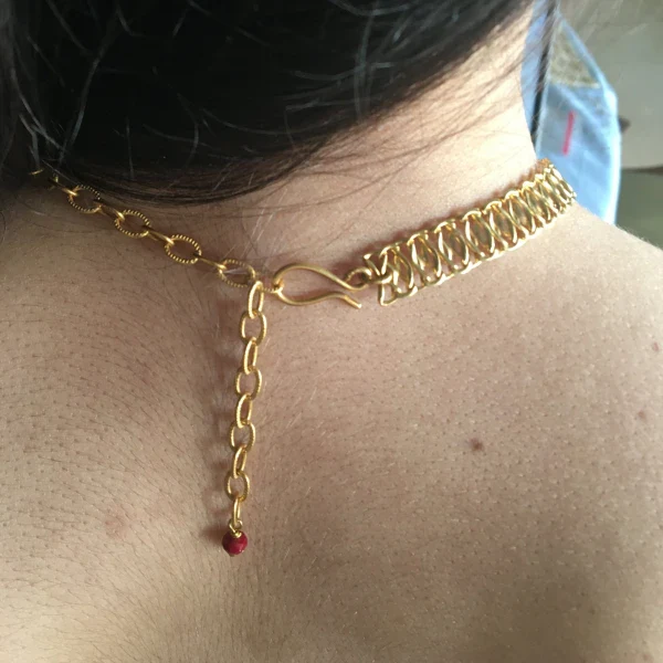 Collier proche du cou maillon serré et fin Choke - Image 5