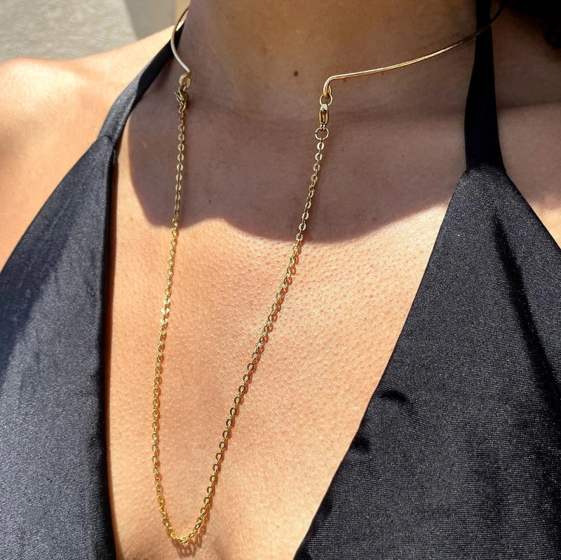 Collier rigide femme - Soleil lune - Image 16