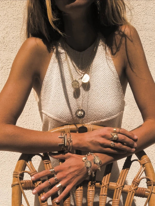 Collier soleil long fond galaxie - Le visage du Cosmos - Image 9