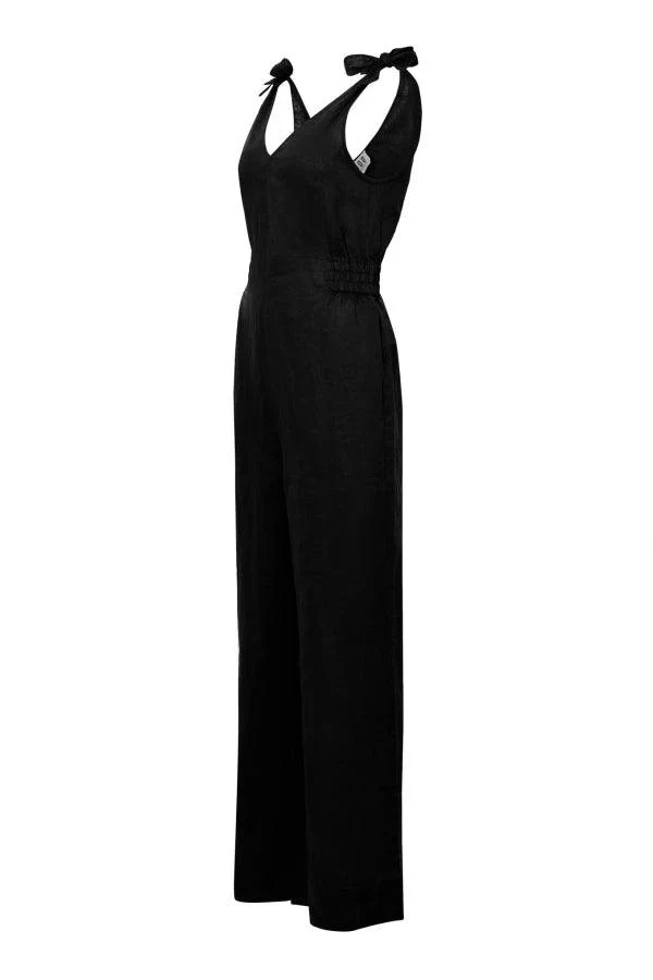 Combinaison noire 100% en lin - Floss - Image 4