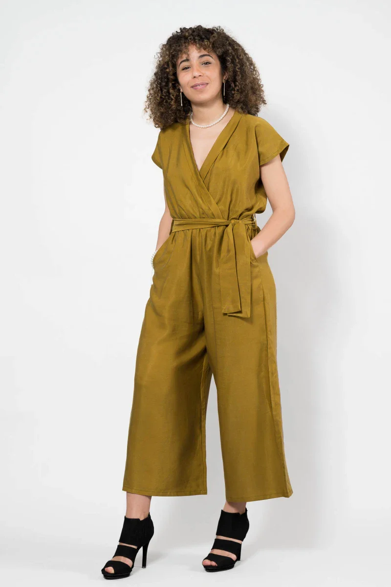 Combinaison pantalon Tencel Khaki