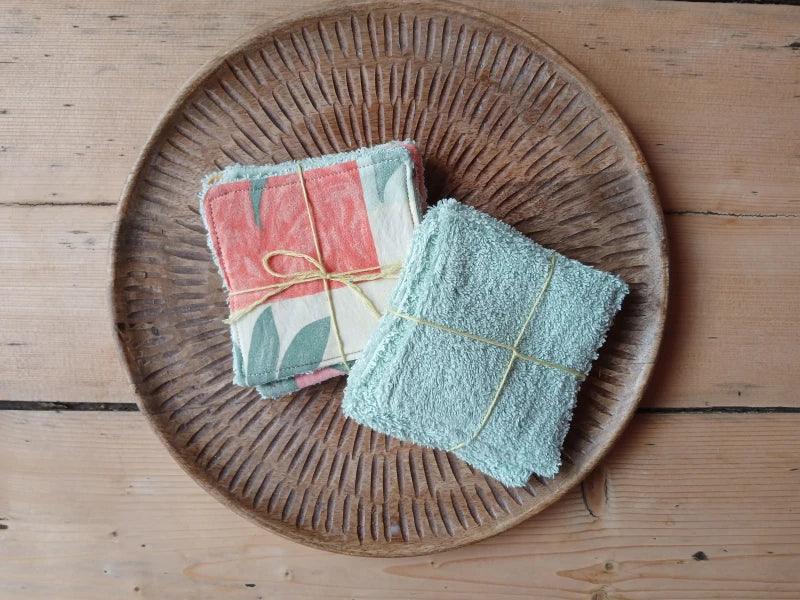 Lingettes démaquillantes réutilisables upcyclées - lot de 5 - Image 2