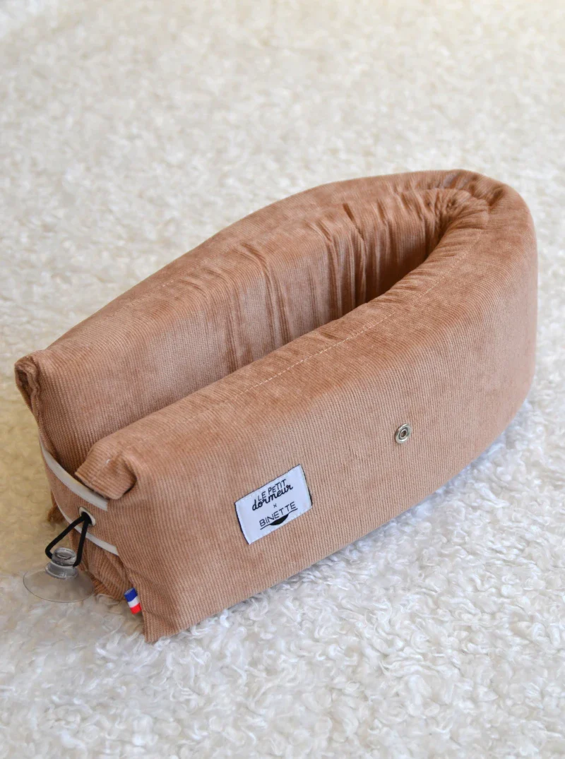 Coussin de voyage en velours côtelés - rose - Image 3