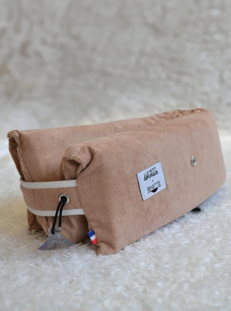 Coussin de voyage en velours côtelés - rose - Image 4