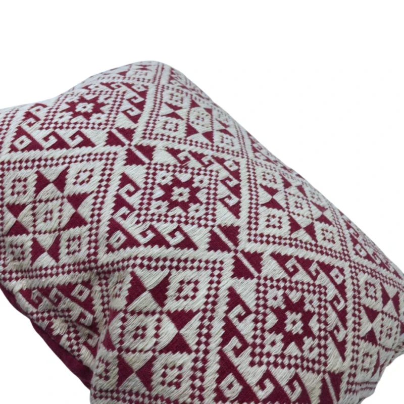 Coussin Dokmai Framboise en coton bio - Image 2