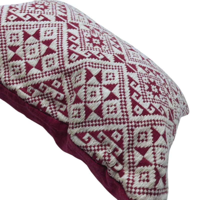 Coussin Dokmai Framboise en coton bio - Image 4