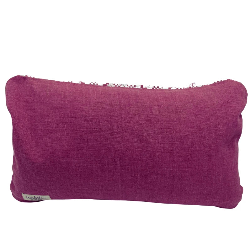 Coussin Dokmai Framboise en coton bio - Image 7