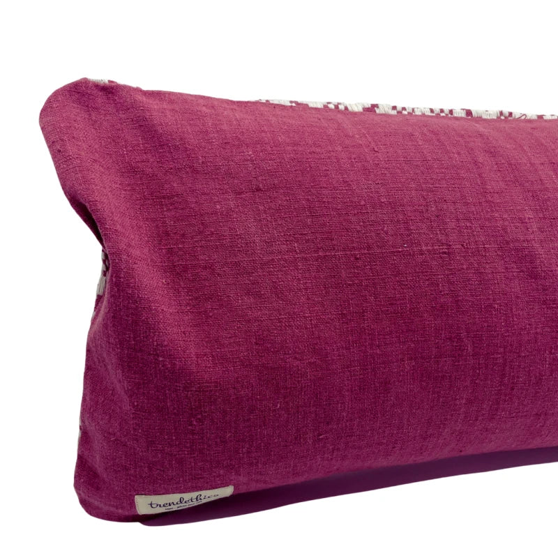 Coussin Dokmai Framboise en coton bio - Image 8
