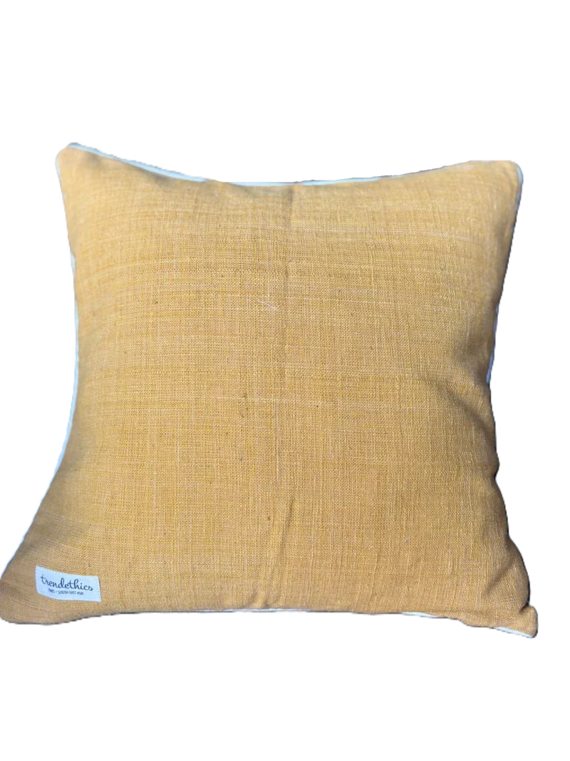 Coussin Dokmai moutarde - Image 9