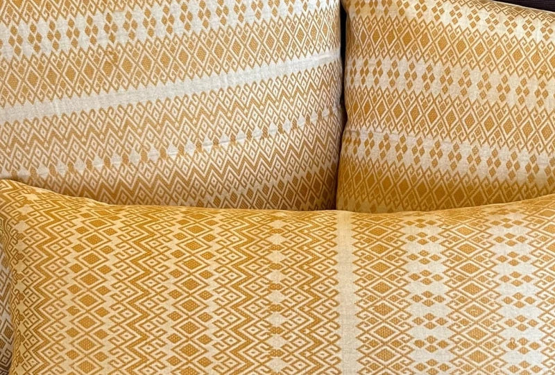 Coussin fait main - Kachin caramel - Image 5