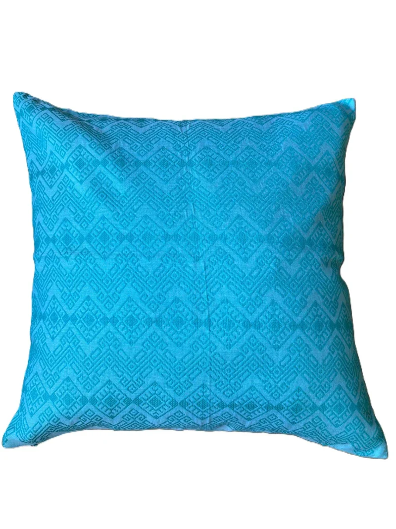 Coussin Kachin turquoise - Image 6
