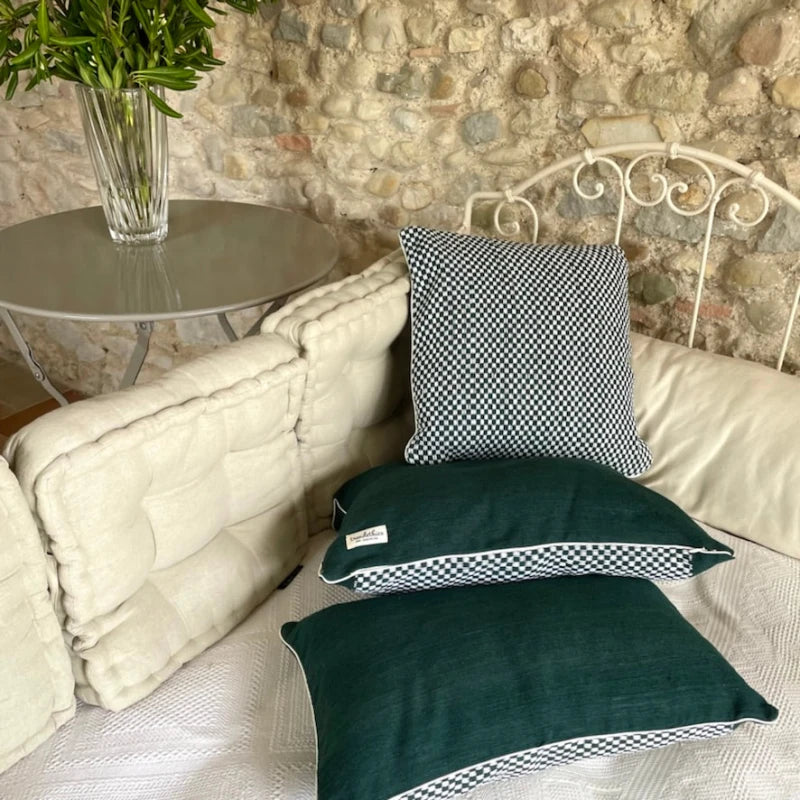 Coussin fais main Patakalo vert - Image 2