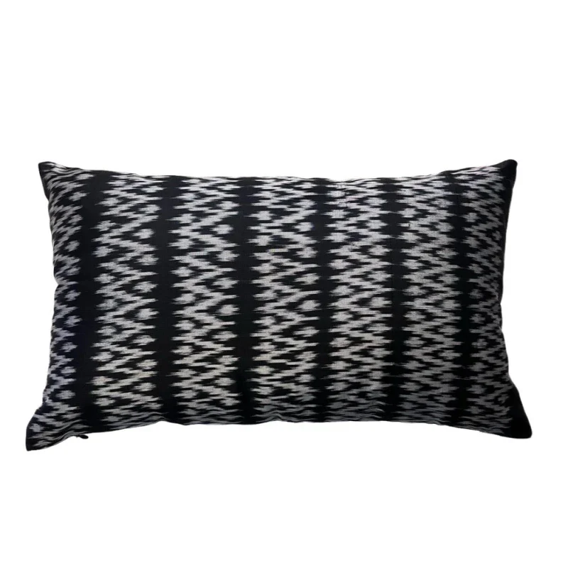 Coussin Shan noir Ă motifs zigzag - Image 4