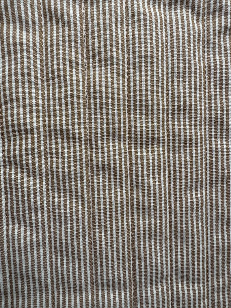 Couverture rayée ocre et beige - Moomie - Image 5