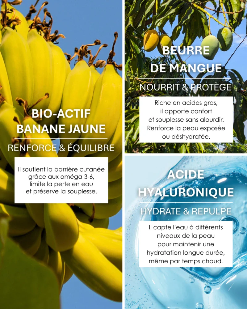 Crème réconfortante Bio à la Banane Jaune 24h Hydramuse 50ml - Image 6