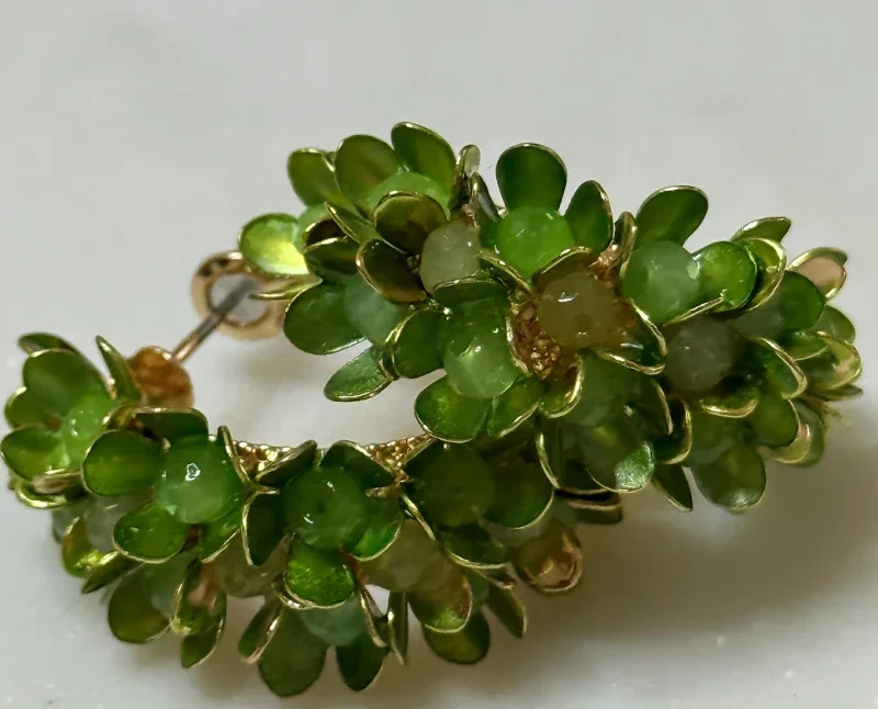 Créoles à perles colorées - Eliana - Image 5