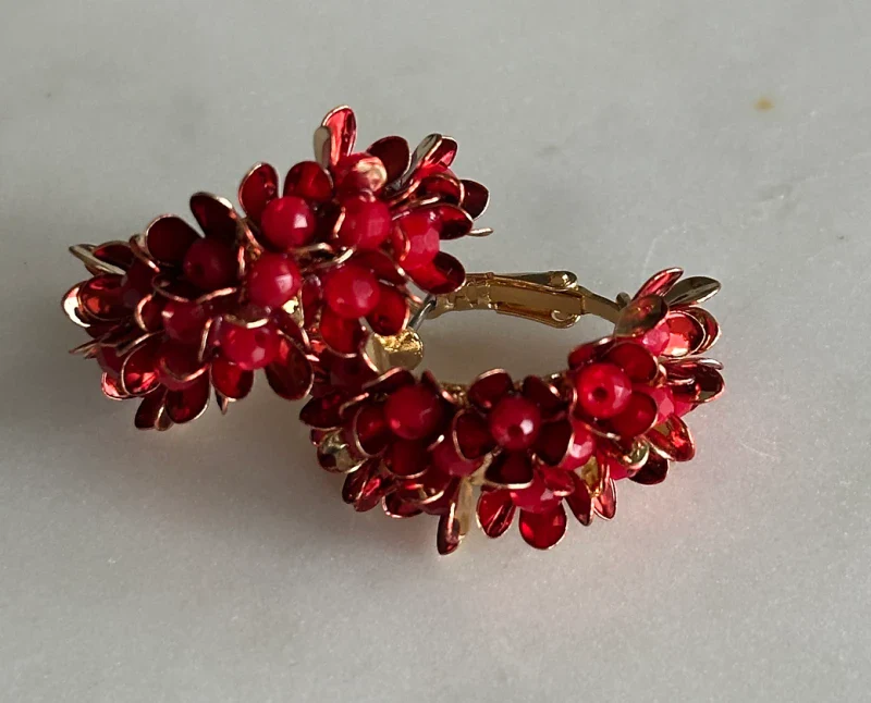 Créoles à perles colorées - Eliana - Image 7