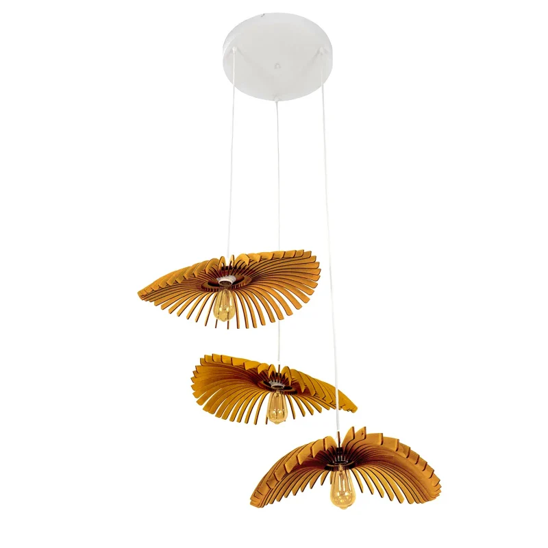 Suspension Cygnes Teinté Chêne - Artisanale et Écologique - Image 8
