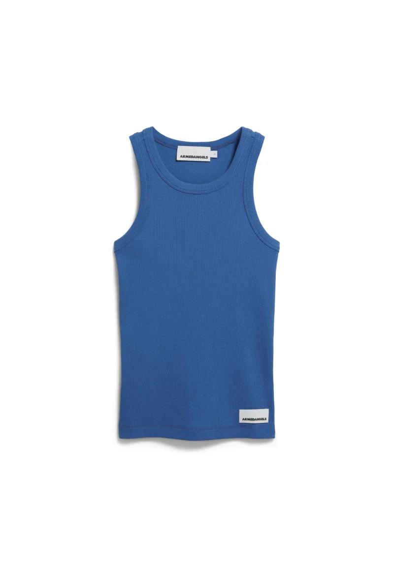 Débardeur bleu en coton bio - Kanitaa - Image 5