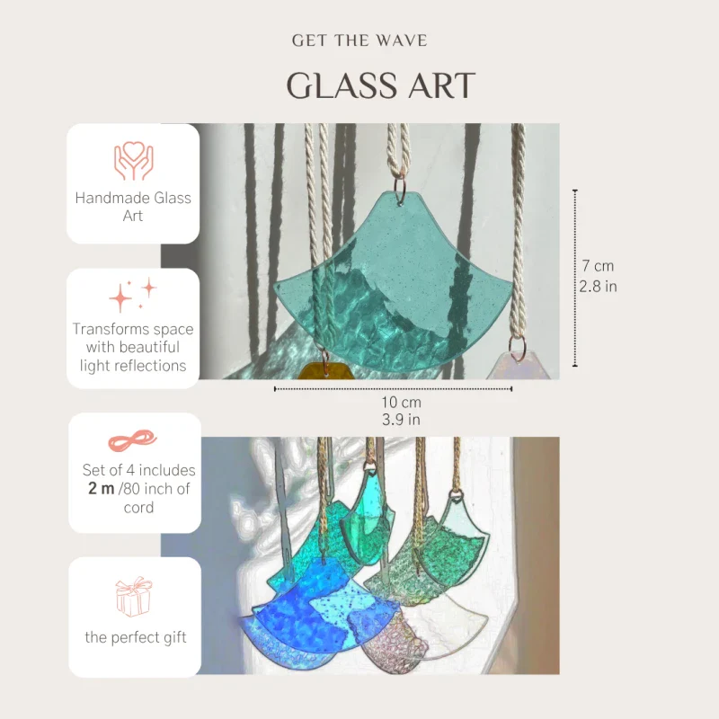 Décoration Murale Artisanale en Verre - Fait Main - Image 12