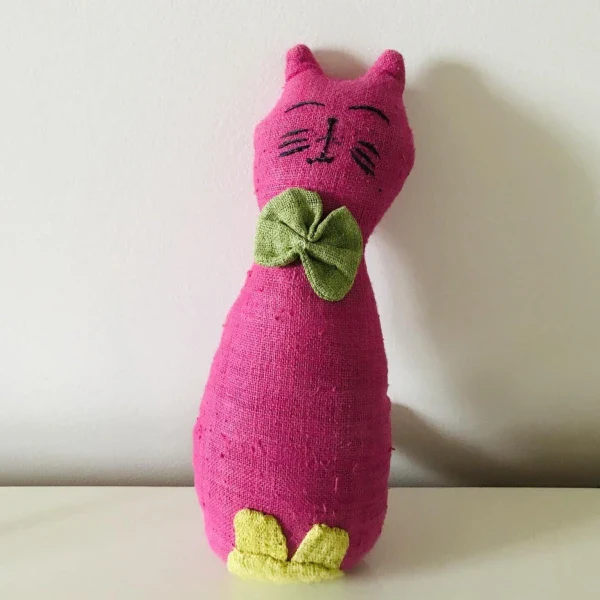 Doudou chat en chanvre pour enfant - Image 3
