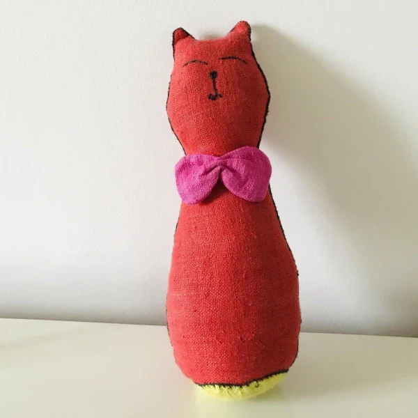Doudou chat en chanvre pour enfant - Image 4