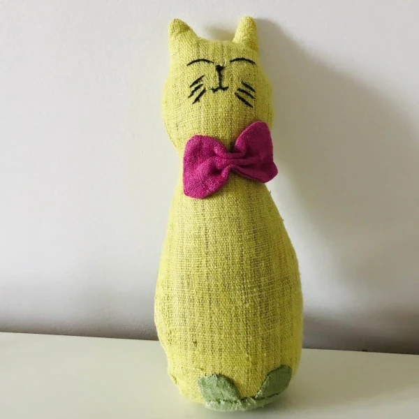 Doudou chat en chanvre pour enfant - Image 5