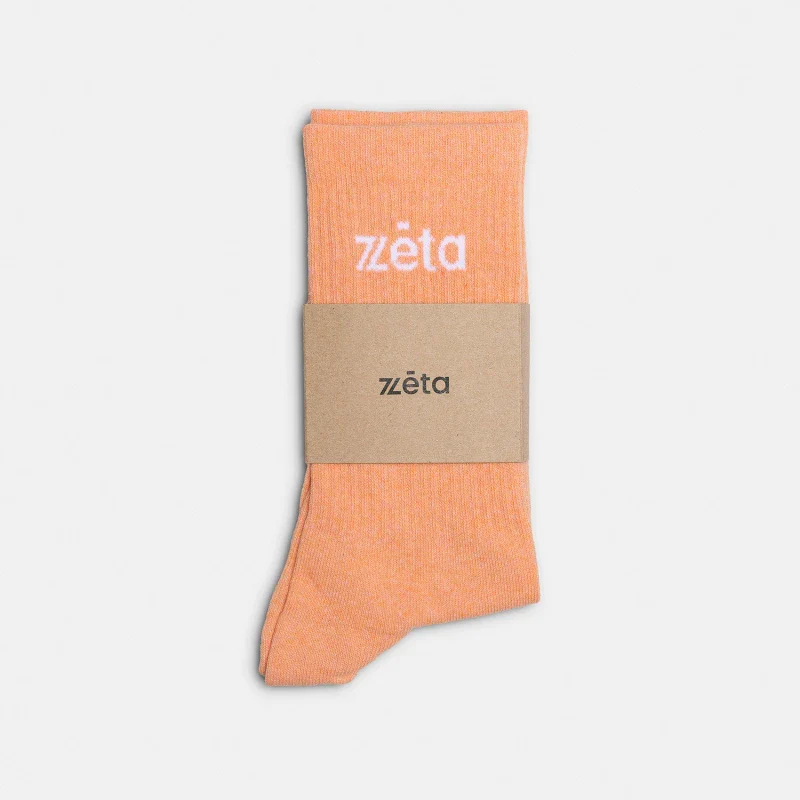 Duo de chaussettes unisexes véganes en coton bio - Azul/Orange - Image 5