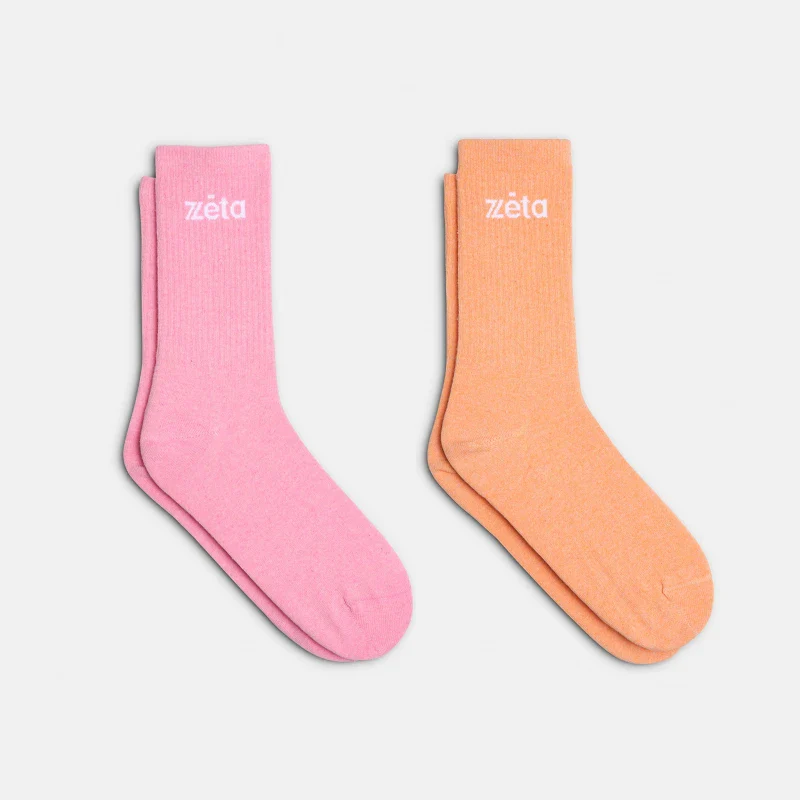 Duo de chaussettes -  Rose/Orange - Image 3