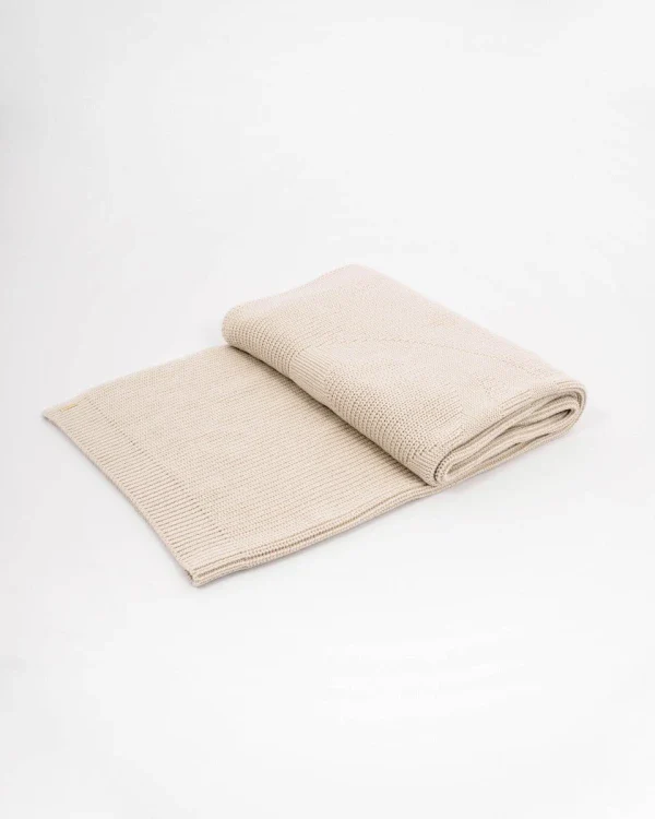 Écharpe en coton bio tricoté Beige - Olden OLA - Image 112