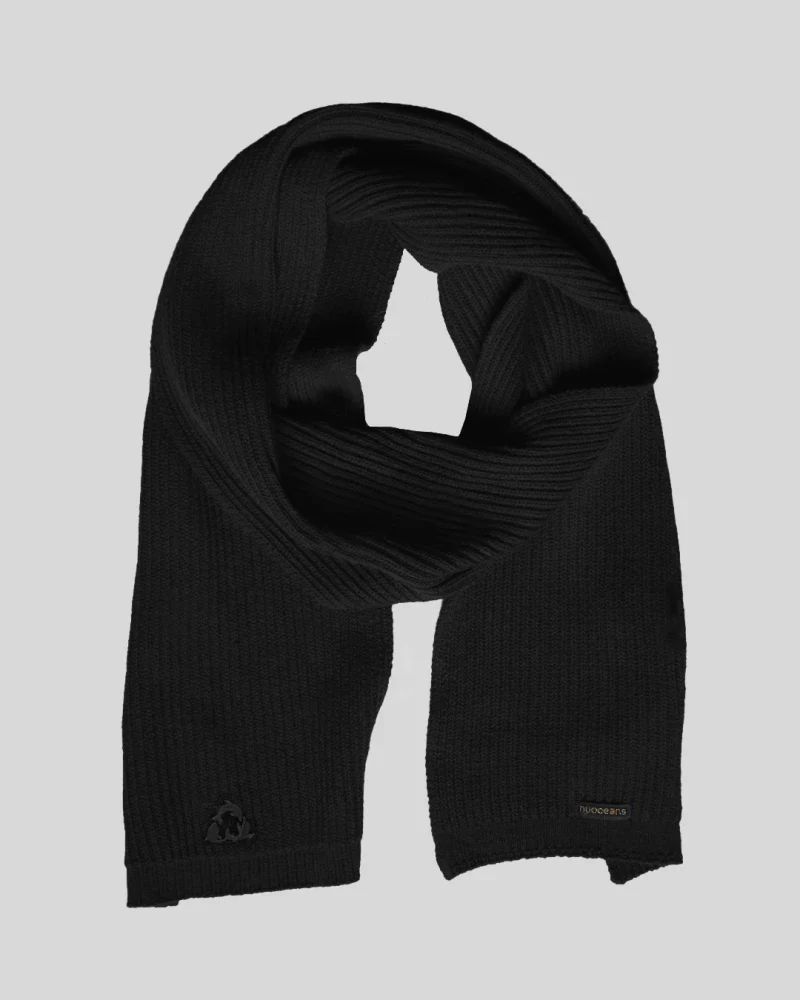 Écharpe noire végane - Midnight - Image 12