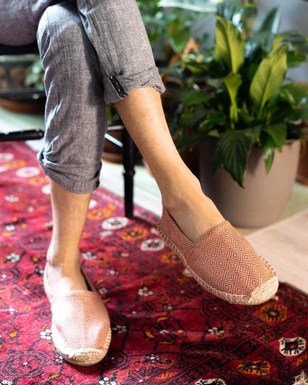 Espadrilles beige ocre en jute tressé - Diamond - Image 2