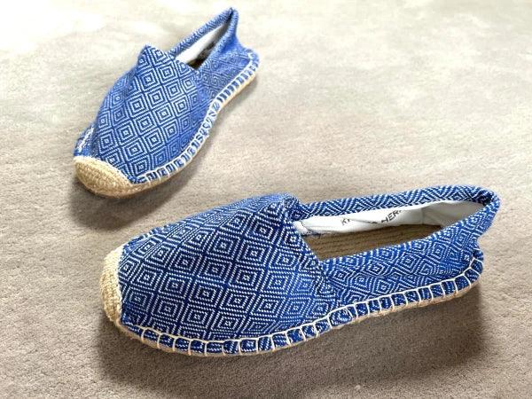Espadrilles en jute tressé bleu roi - Diamond - Image 3