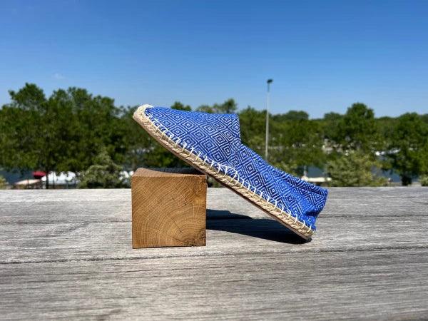 Espadrilles en jute tressé bleu roi - Diamond - Image 4