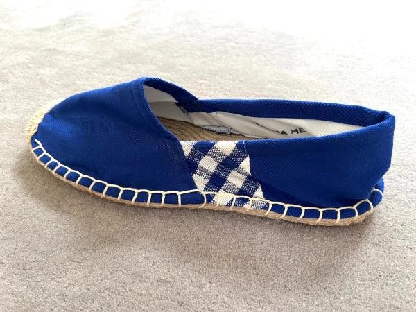 Espadrilles bleues en jute tressé - Krama - Image 5