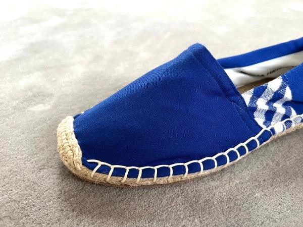 Espadrilles bleues en jute tressé - Krama - Image 7