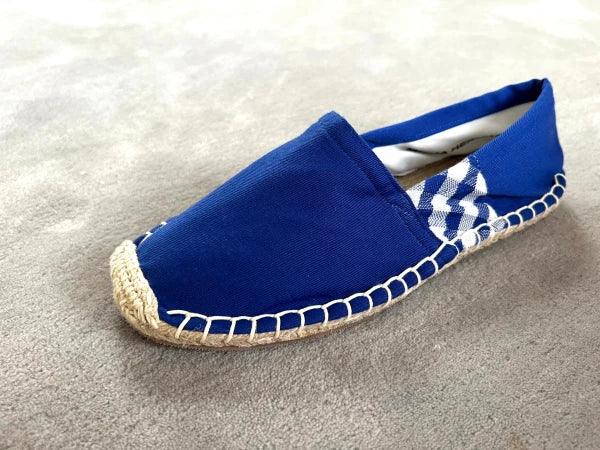 Espadrilles bleues en jute tressé - Krama - Image 8