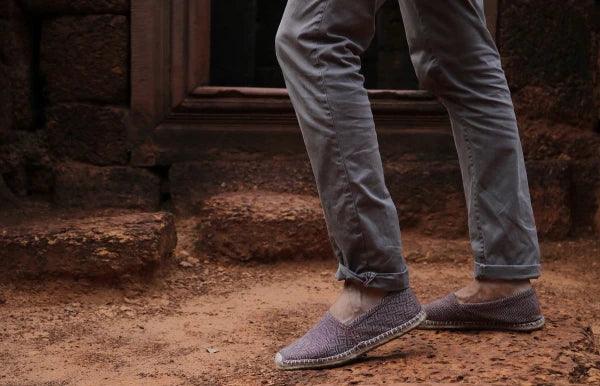 Espadrilles bordeaux en jute tressé - Diamond - Image 14
