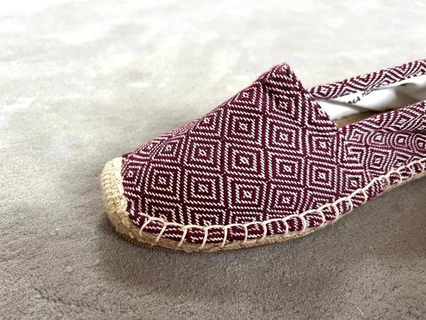 Espadrilles bordeaux en jute tressé - Diamond - Image 3