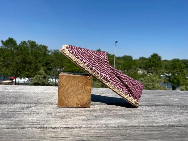 Espadrilles bordeaux en jute tressé - Diamond - Image 7
