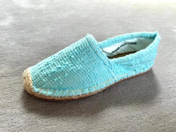 Espadrilles cyan en jute tressé - Naturelles - Image 12