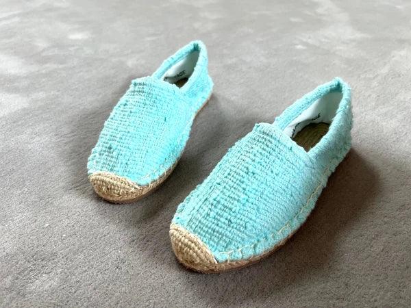 Espadrilles cyan en jute tressé - Naturelles - Image 21