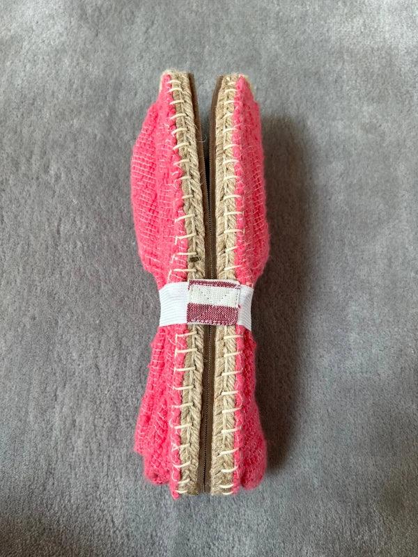 Espadrilles framboise en jute tressé - Naturelles - Image 12