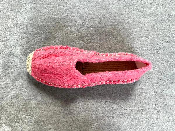 Espadrilles framboise en jute tressé - Naturelles - Image 14