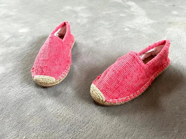 Espadrilles framboise en jute tressé - Naturelles - Image 16