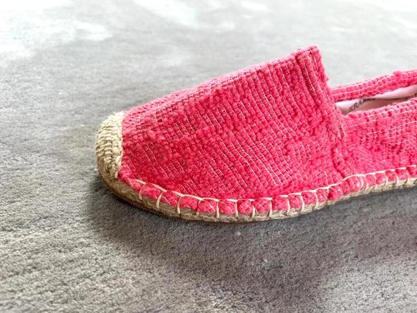 Espadrilles framboise en jute tressé - Naturelles - Image 3
