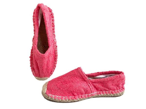 Espadrilles framboise en jute tressé - Naturelles - Image 6
