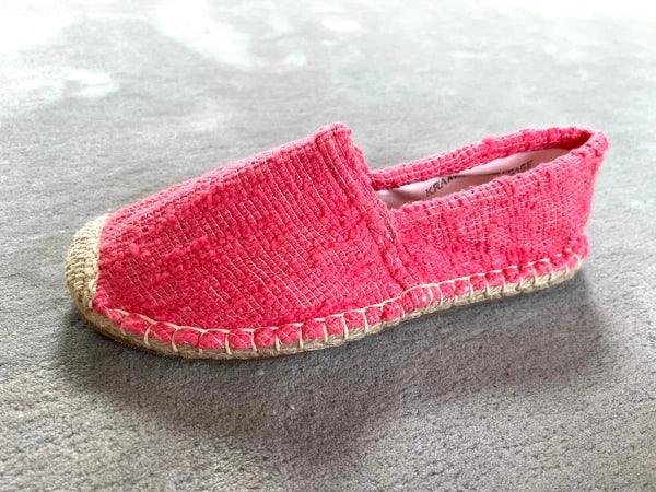 Espadrilles framboise en jute tressé - Naturelles - Image 8